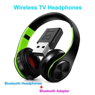 Casque de télévision sans fil Bluetooth, HiFi, basses profondes