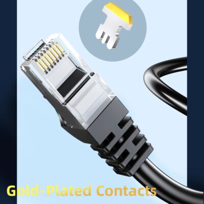 Cable Ethernet Lan Cat 6, UTP Cat 6 RJ 45, 10m, séparateur réseau RJ45 – Image 5