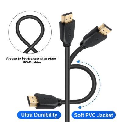 Cable haute vitesse HDMI2.0, 18Gbps, 4K 60HZ 3D 1080P – Image 5