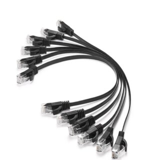 Cable réseau Ethernet CAT6 UTP, 6 paquets de 15cm, 50cm, 1m, 2m, 3m, 5m, 10m, 30m, 98FT