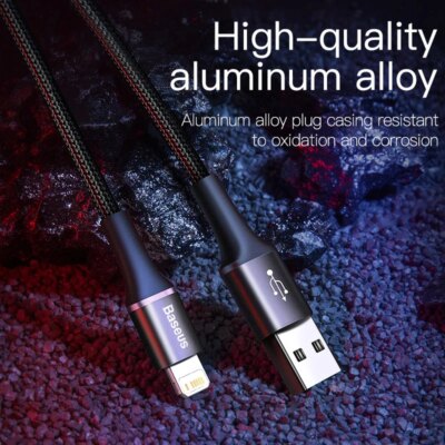 Cable USB LED pour Recharge Rapide, Cordon de Chargeur pour iPhone – Image 5