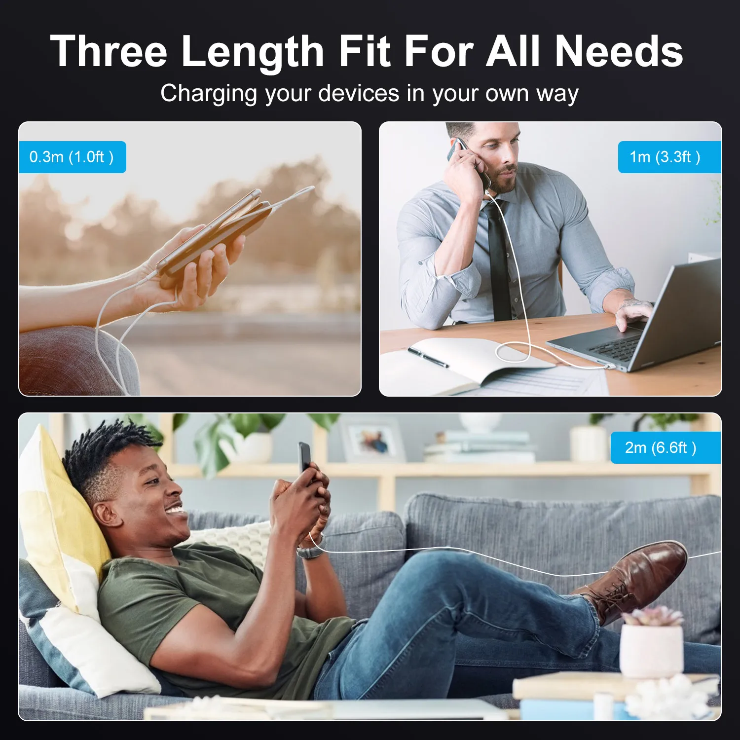 Cable USB type-c 7A 100W pour recharge rapide et transfert de données – Image 6