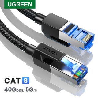 Cable Ethernet en coton tressé, pour ordinateurs portables, pour réseau Internet Lan