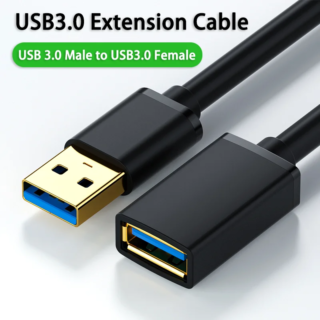 cable d'extension USB 2.0 vers USB pour Smart TV, PS4, Xbox One, SSD, cordon de données