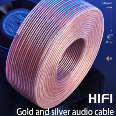 cable Audio hi-fi sans oxygène, câble de haut-parleur en cuivre pur pour voiture – Image 2