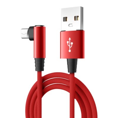 Cable Micro USB 3A coudé à 90 degrés – Image 5