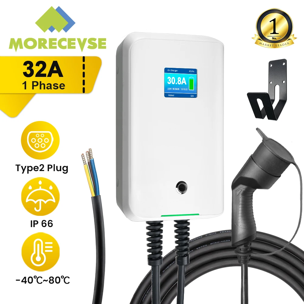 Station de Recharge pour Véhicule Électrique, Chargeur EV 32A EVSE