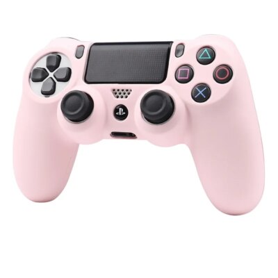 Coque de protection rose en Silicone souple pour manette de jeu – Image 2