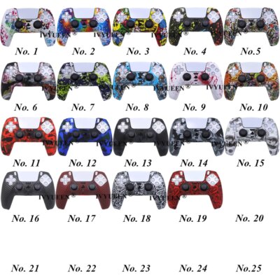 coque ps5 en Silicone à impression par transfert d'eau pour manette de jeu PlayStation 5 PS5 – Image 2