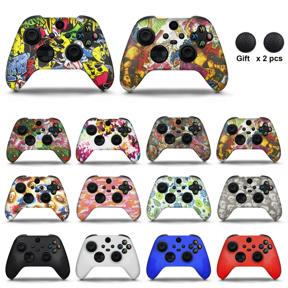 Coque en silicone souple pour manette Xbox Series X/S, peau de protection