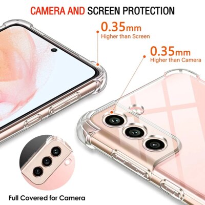 Coque en silicone transparent souple antichoc pour Samsung, coque arrière transparente ultra fine, Galaxy S22, S21, S20, FE, S10, Note 10 Plus, 9, 8, 20 – Image 4