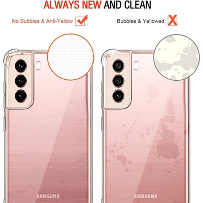 Coque en silicone transparent souple antichoc pour Samsung, coque arrière transparente ultra fine, Galaxy S22, S21, S20, FE, S10, Note 10 Plus, 9, 8, 20 – Image 5