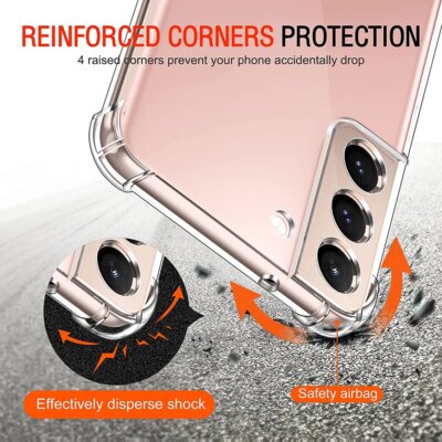Coque en silicone transparent souple antichoc pour Samsung, coque arrière transparente ultra fine, Galaxy S22, S21, S20, FE, S10, Note 10 Plus, 9, 8, 20 – Image 3