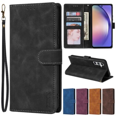 Étui portefeuille à rabat magnétique en cuir, pour Samsung Galaxy S23 Ultra S22 Plus S21 S20 FE S10E S9 S8 Note 20 Ultra 10 Lite 9