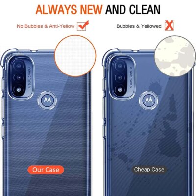 Coque transparente en Silicone souple et épaisse, antichoc, pour Moto Motorola E20, E30, E40, E22, E22i, E22s, E32, E32s, E7 Plus, E6s, 2020 – Image 5
