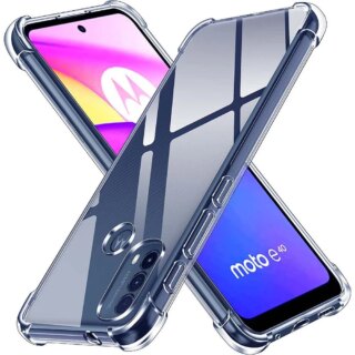 Coque transparente en Silicone souple et épaisse, antichoc, pour Moto Motorola E20, E30, E40, E22, E22i, E22s, E32, E32s, E7 Plus, E6s, 2020