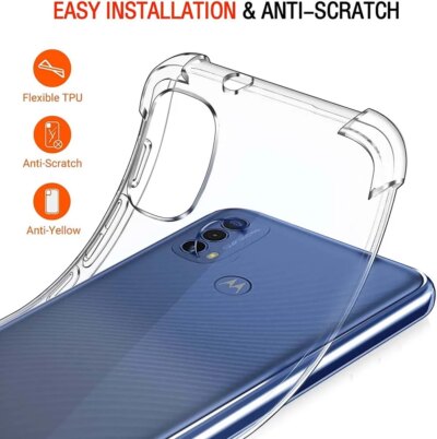 Coque transparente en Silicone souple et épaisse, antichoc, pour Moto Motorola E20, E30, E40, E22, E22i, E22s, E32, E32s, E7 Plus, E6s, 2020 – Image 4