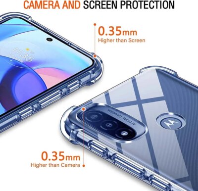 Coque transparente en Silicone souple et épaisse, antichoc, pour Moto Motorola E20, E30, E40, E22, E22i, E22s, E32, E32s, E7 Plus, E6s, 2020 – Image 3