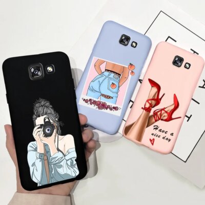 Coques pour Samsung A5 2017 SM-A520F Couverture Arrière Coque Souple TPU Téléphone Cas Pour Samsung A5 A 5 2016 2017 A510F A520F Antichoc Capa – Image 2