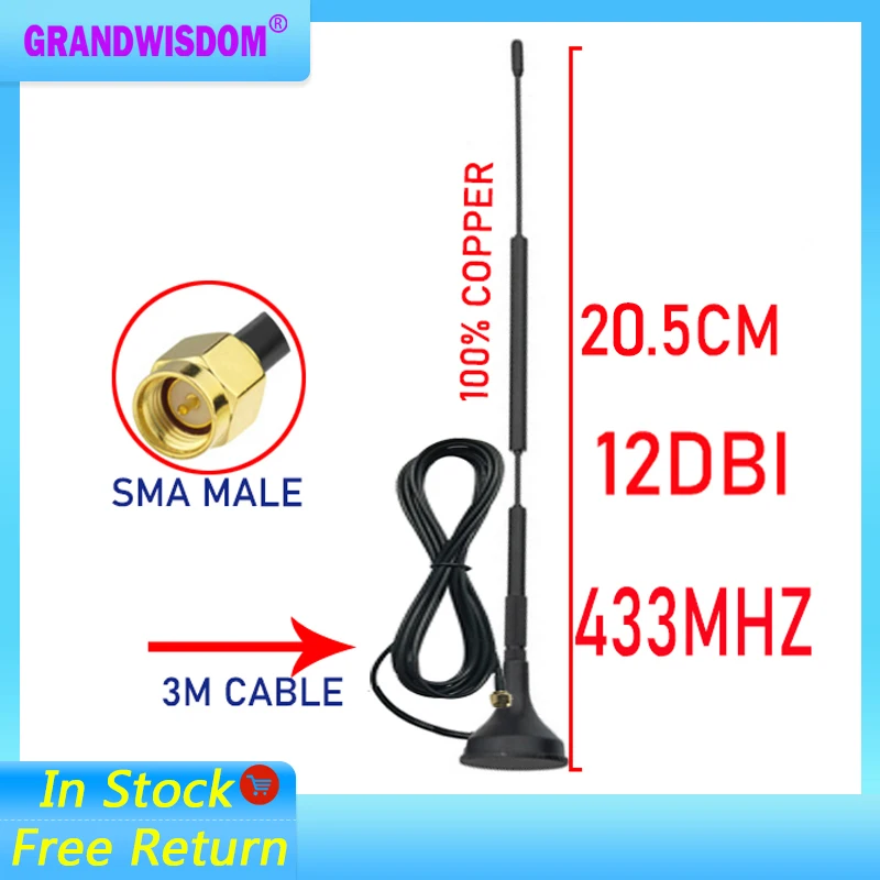 Répéteur sans fil 12dbi 5dbi 433Mhz, antenne lora 4G 698-2690MHz – Image 2