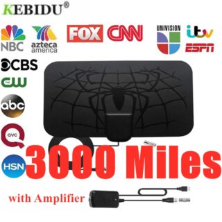 Antenne TV 4K/8K/25DB, HD, à gain élevé, prise UE, 3000 Beauté