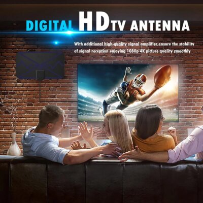 Antenne tv numérique 4K HDTV, 3600 Beauté, amplificateur de signal – Image 5