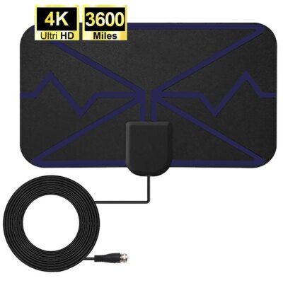 Antenne tv numérique 4K HDTV, 3600 Beauté, amplificateur de signal – Image 4