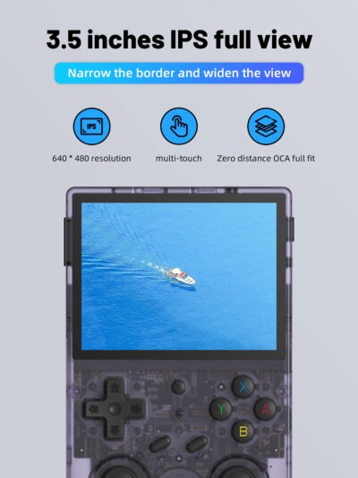 Console de jeu rétro portable RG353V RG353VS RK3566, 3.5 pouces – Image 3