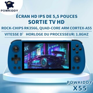 Console de jeu rétro open source X55, écran IPS 5.5x1280