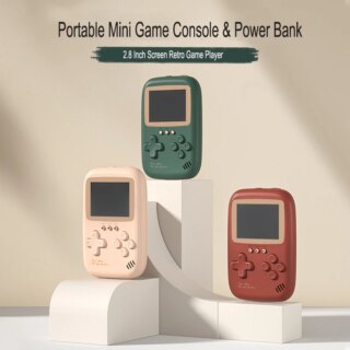 Console de jeu rétro portable de grande capacité, banque d'alimentation 10000 pouces