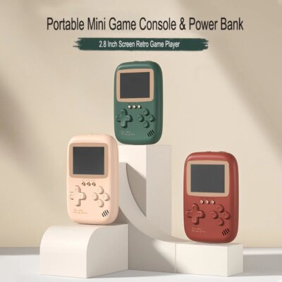 Console de jeu rétro portable de grande capacité, banque d'alimentation 10000 pouces