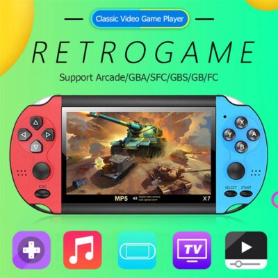 Console de jeux vidéo Portable X7, à Double bascule, haute définition – Image 4