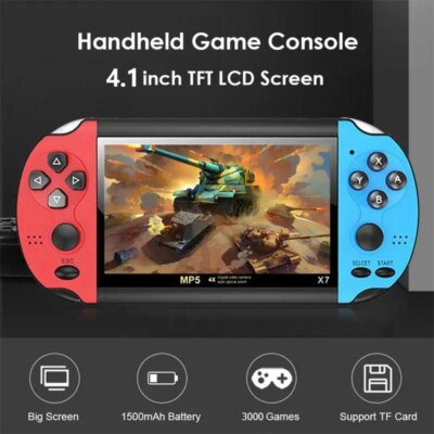 Console de jeux vidéo Portable X7, à Double bascule, haute définition – Image 5