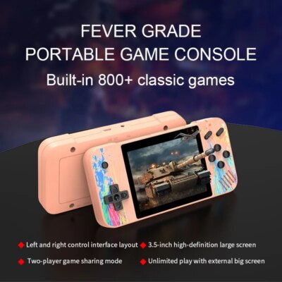 Console de jeu vidéo portable pour enfants, lecteur de jeu, 800 jeux classiques rétro – Image 3