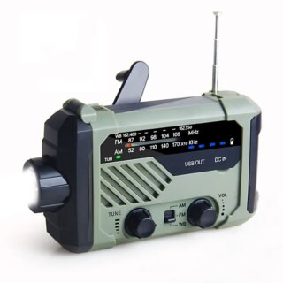 Radio solaire AM/FM/WB à trois bandes