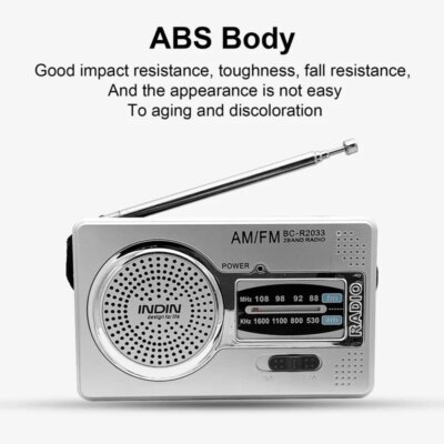Radio FM Portable rétro avec antenne télescopique pour personnes âgées – Image 4