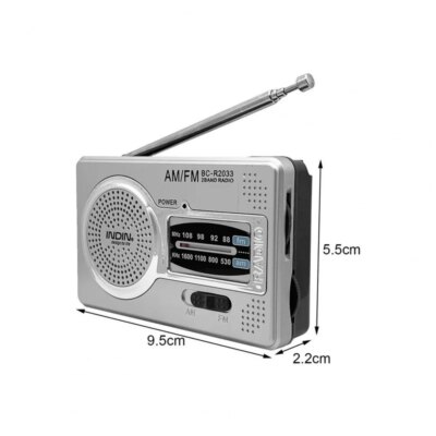 Radio FM Portable rétro avec antenne télescopique pour personnes âgées – Image 2