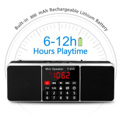 Récepteur de Radio FM numérique, haut-parleur stéréo – Image 4