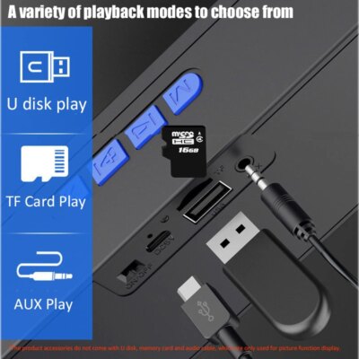 Radio FM sans fil bluetooth 5.0, haut-parleur TWS – Image 6