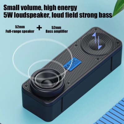 Radio FM sans fil bluetooth 5.0, haut-parleur TWS – Image 3