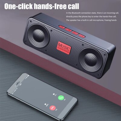 Radio FM sans fil bluetooth 5.0, haut-parleur TWS – Image 4