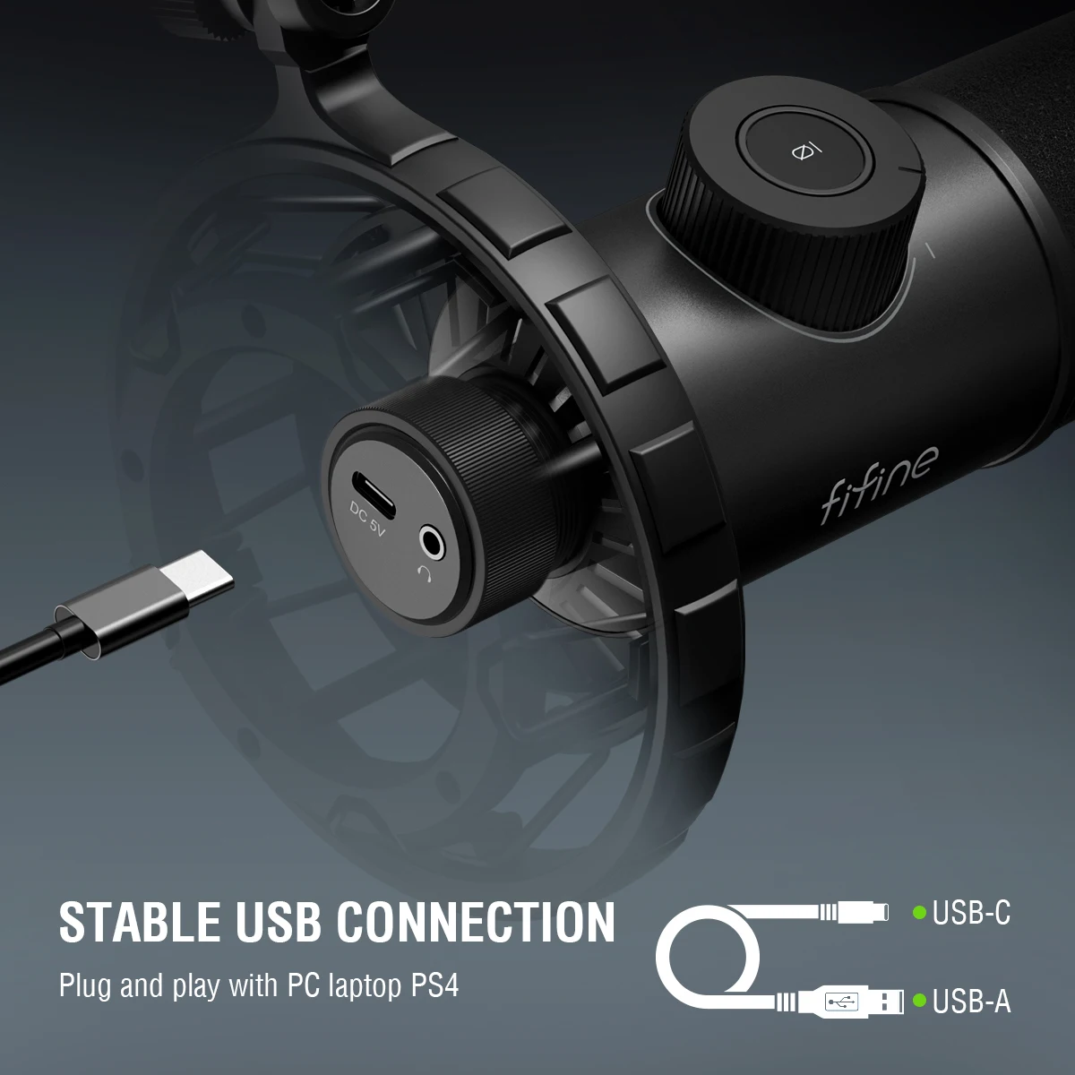 Microphone dynamique FIFINE K690 USB gaming 2026